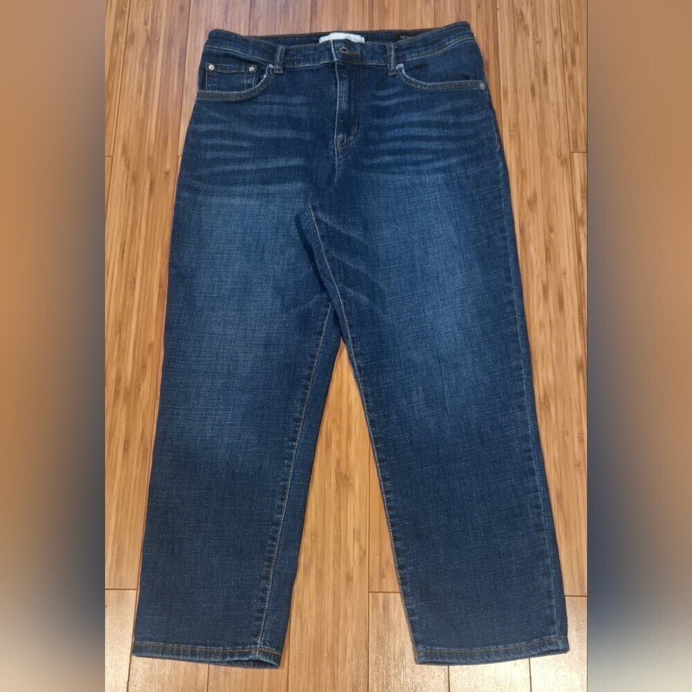 NWOT Ella Moss Dark Blue Denim Cropped Jeans